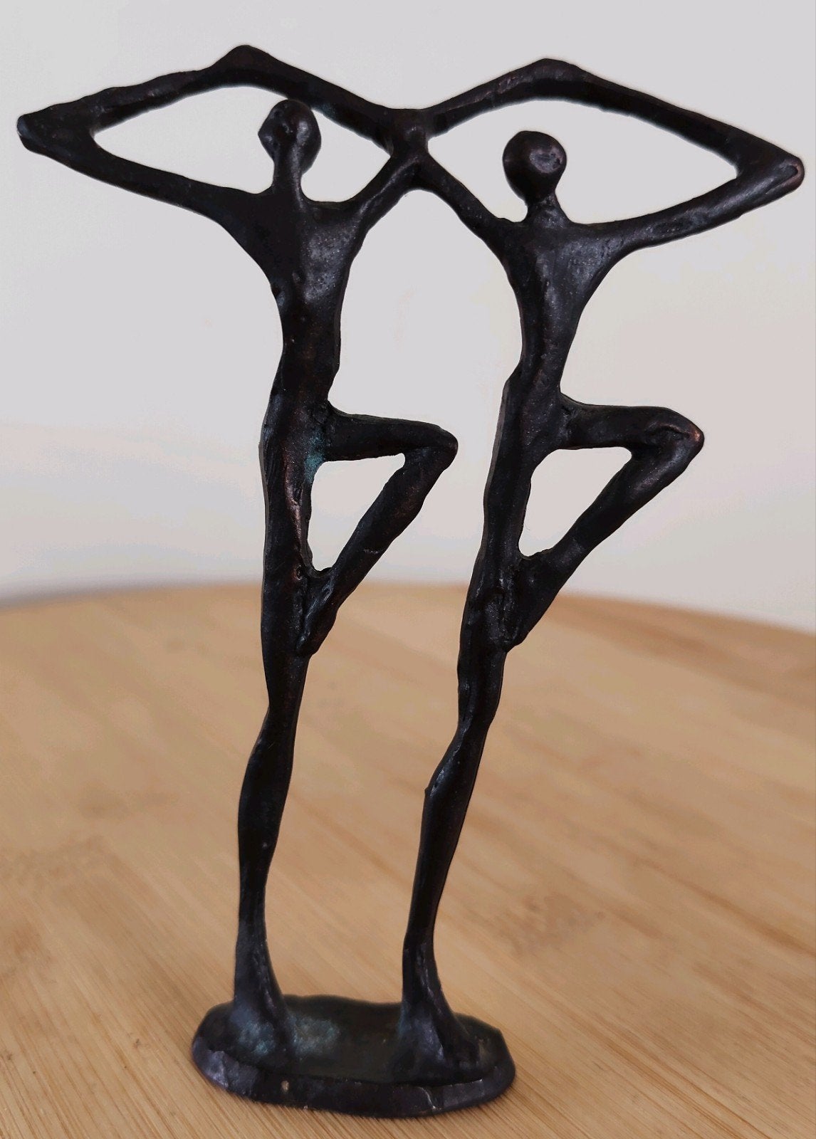 De verbintenis - verbronsd beeldje van Corry Ammerlaan., Beeld, Ophalen of Verzenden, 12 cm, Metaal