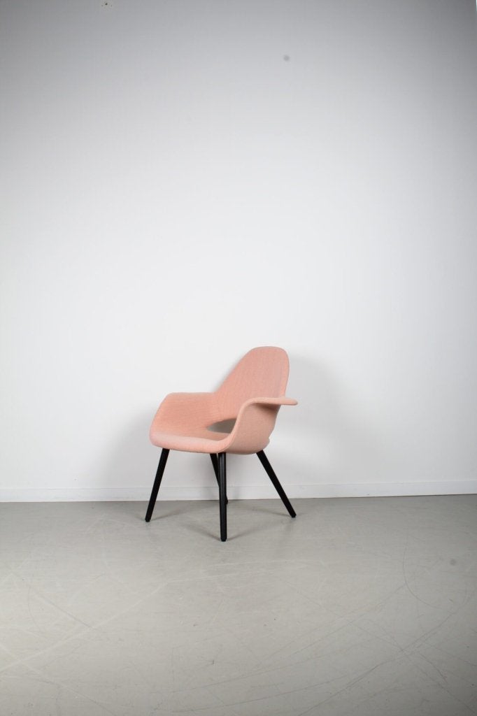 Vitra Organic Chair Stoel Roze Stof - Hout, Vitra, Nieuw, Niet ingevuld, Niet ingevuld