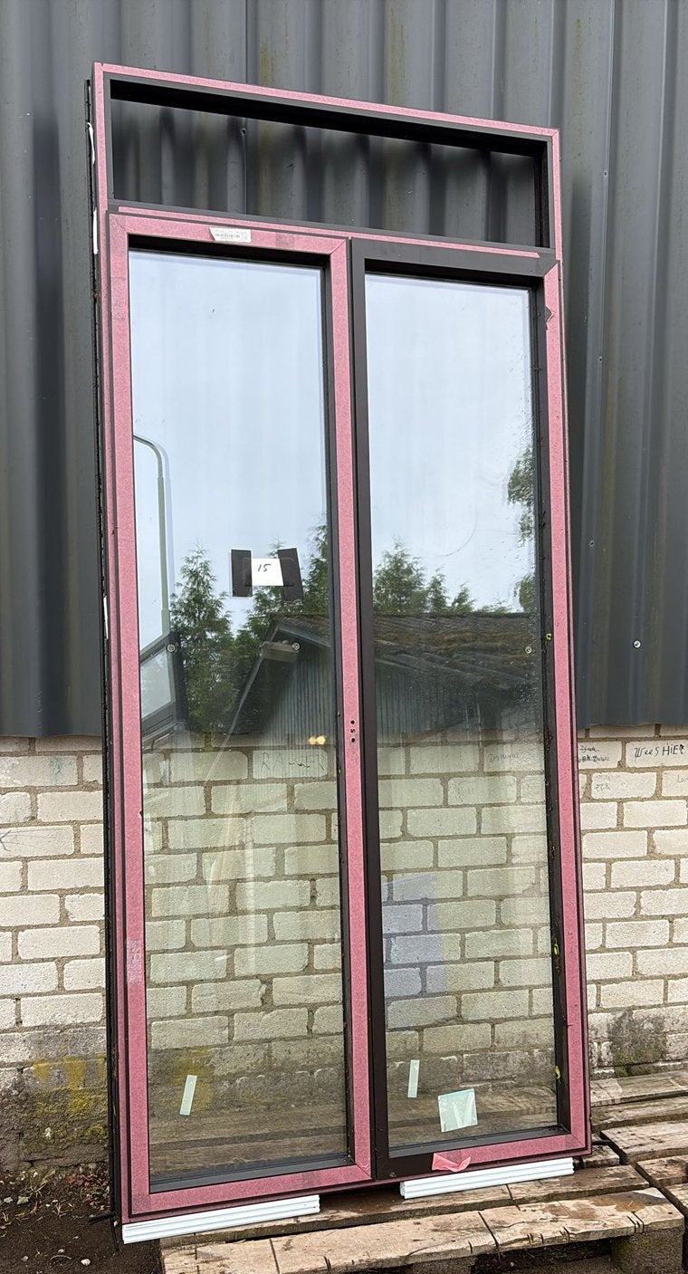(15) Nieuwe zwart aluminium balkondeuren incl glas, Raamkozijn, Inclusief glas, 225 cm of meer, Ophalen