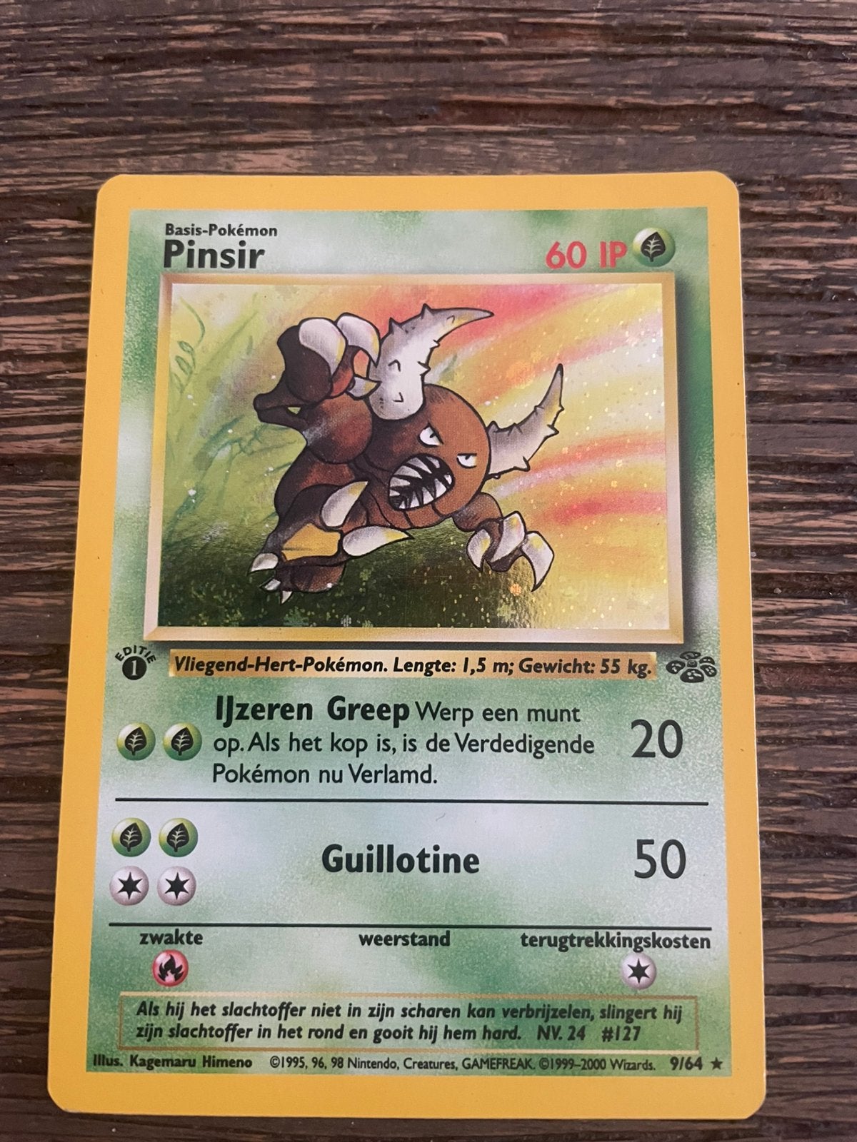 Pokemon jungle pinsir #9, Verzenden, Zo goed als nieuw
