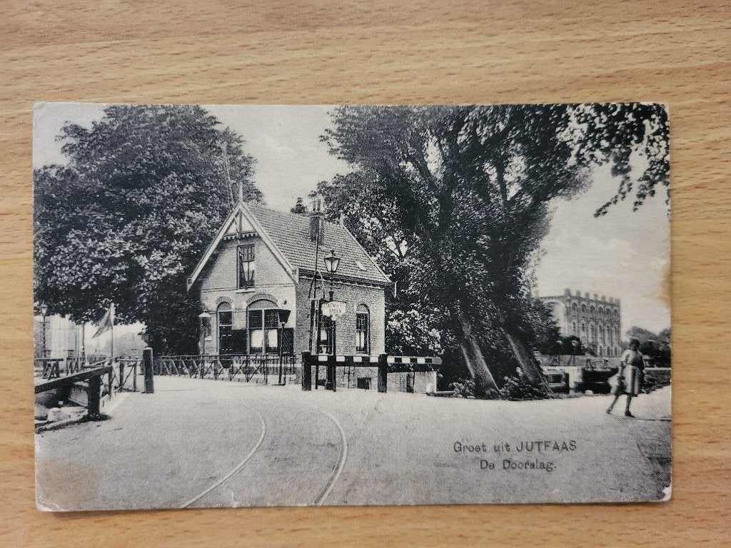 ansicht JUTPHAAS Doorslag PRACHTKAART, Verzamelen, Ophalen of Verzenden, Voor 1920, Utrecht