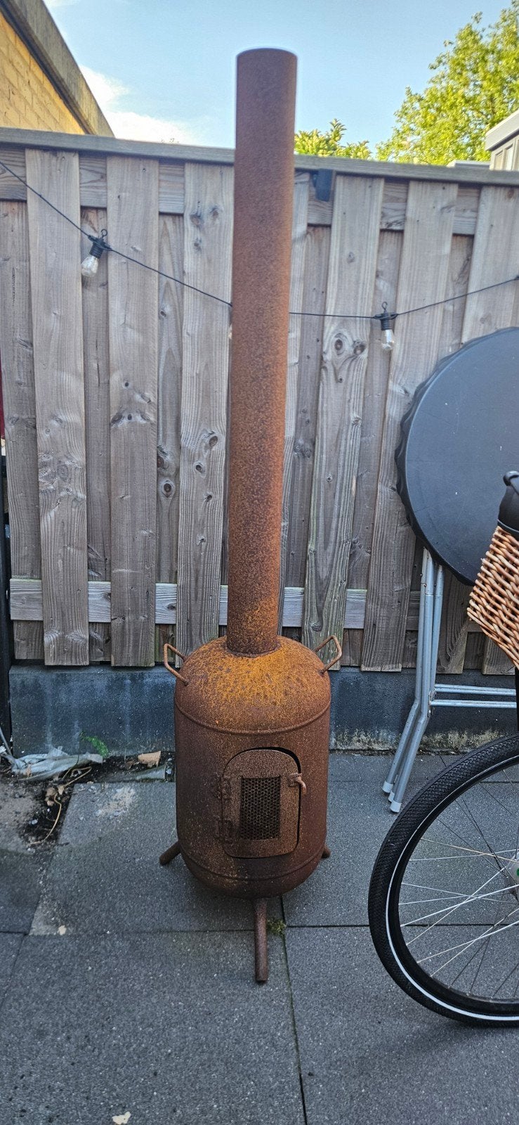 Vuurkorf, Ophalen