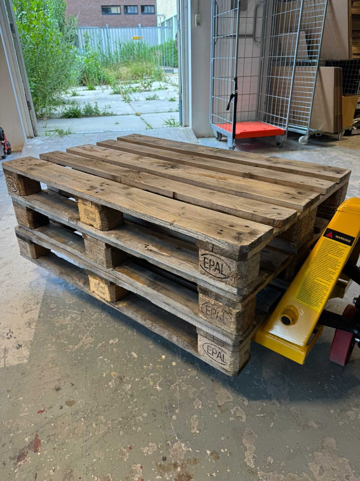 Houten Pallets 3 stuks, Ophalen, Zo goed als nieuw, 50 mm of meer, Pallet