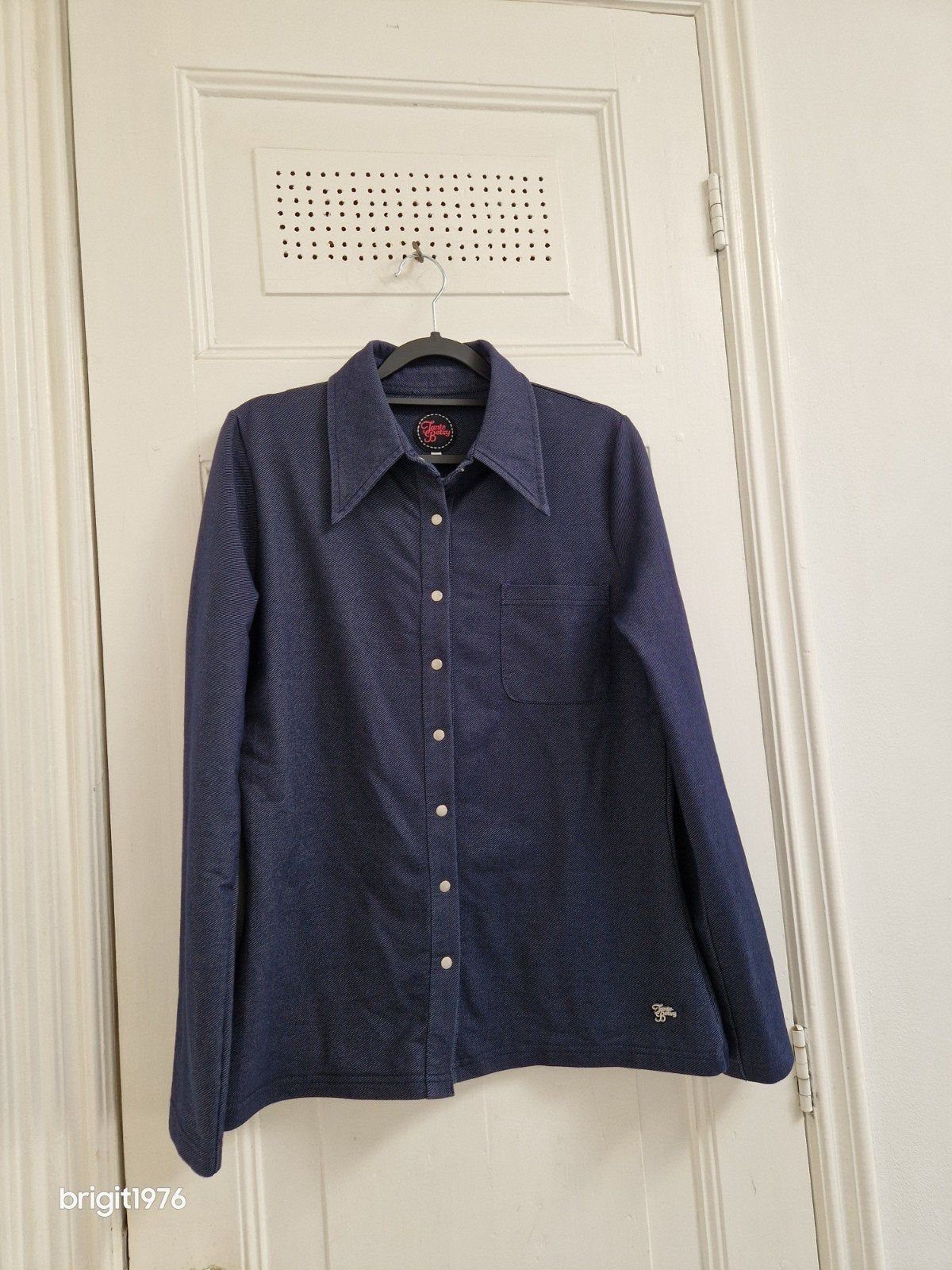 Tante Betsy Blouse Maat L - Jaren '60 Vintage Look, Maat 38/40 (M), Tante Betsy, Blauw, Ophalen of Verzenden