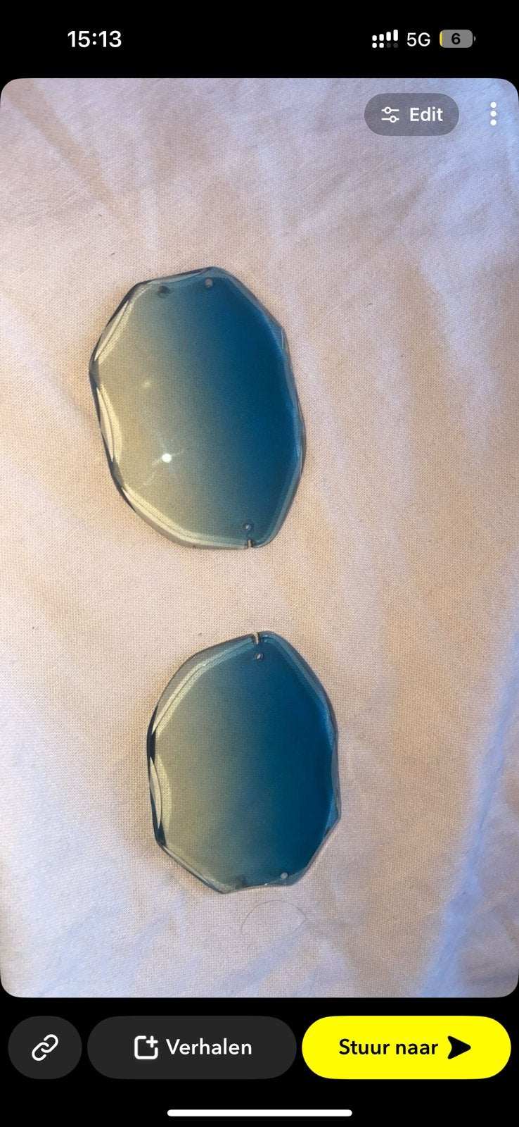 Cartier glazen picadilly 2.0, Ophalen of Verzenden, Zo goed als nieuw, Blauw, Overige merken
