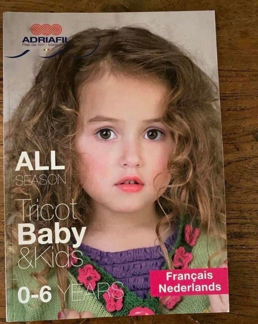 AdriaFil Breiboek Kinderkleding 0-6 jaar NL/FR, Ophalen of Verzenden, Zo goed als nieuw, Breien, Patroon of Boek