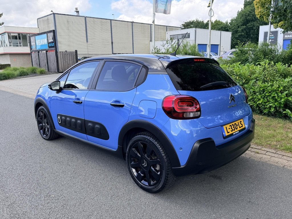 Citroen C3 1.2 PureTech 110PK Automaat•Navi•Keyless, Gebruikt, Euro 6, 1199 cc, Blauw