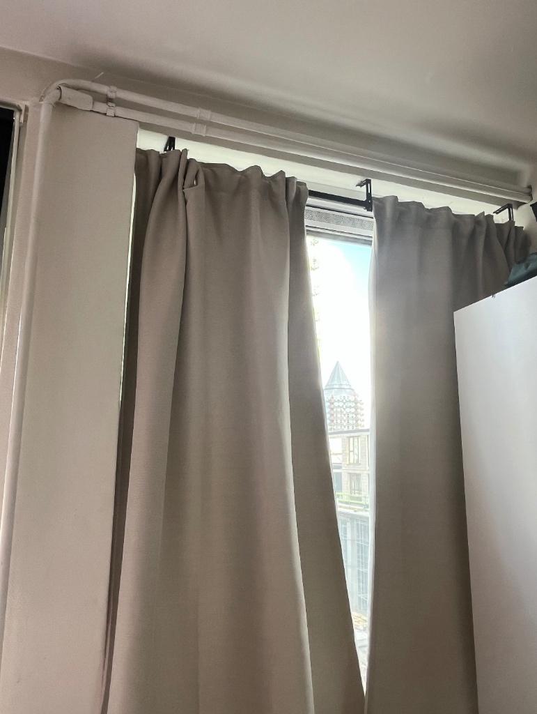 2 Paar Ikea Vilborg Vorhänge, Huis en Inrichting, Ophalen, Gebruikt, 100 tot 150 cm, 200 cm of meer