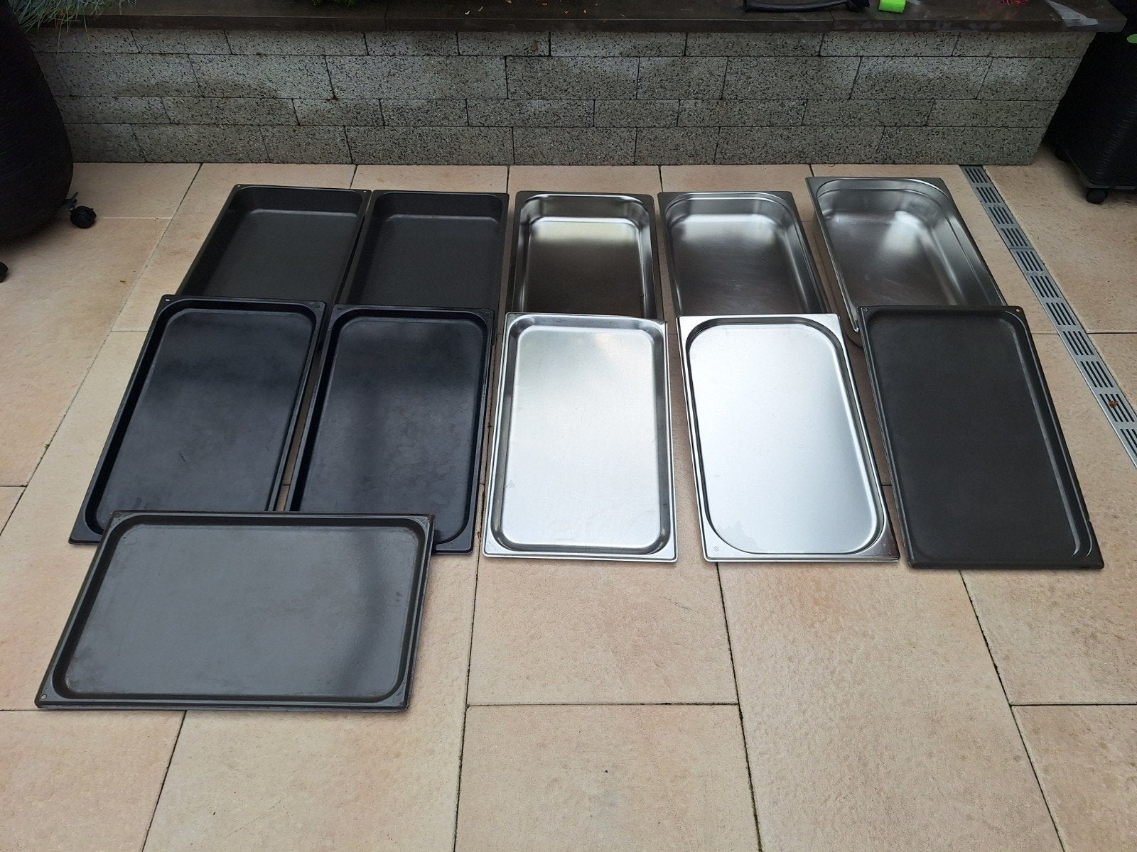 Gastronorm platen en bakken 1/1 divers, Ophalen, Rvs