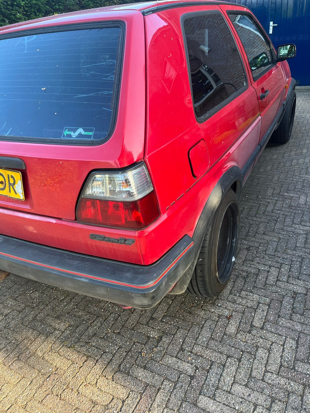 Volkswagen Golf mk2 2 liter 8v 1989 Rood, Auto's, 1984 cc, 4 stoelen, Origineel Nederlands, 1200 kg