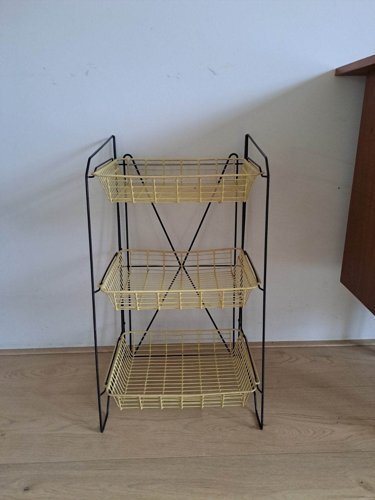 vintage draadstaal rekje, Ophalen of Verzenden, Gebruikt, Bohemian, Metaal
