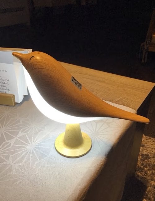 Dimbare Vogellamp, Ophalen of Verzenden, Nieuw, Hout, Minder dan 50 cm