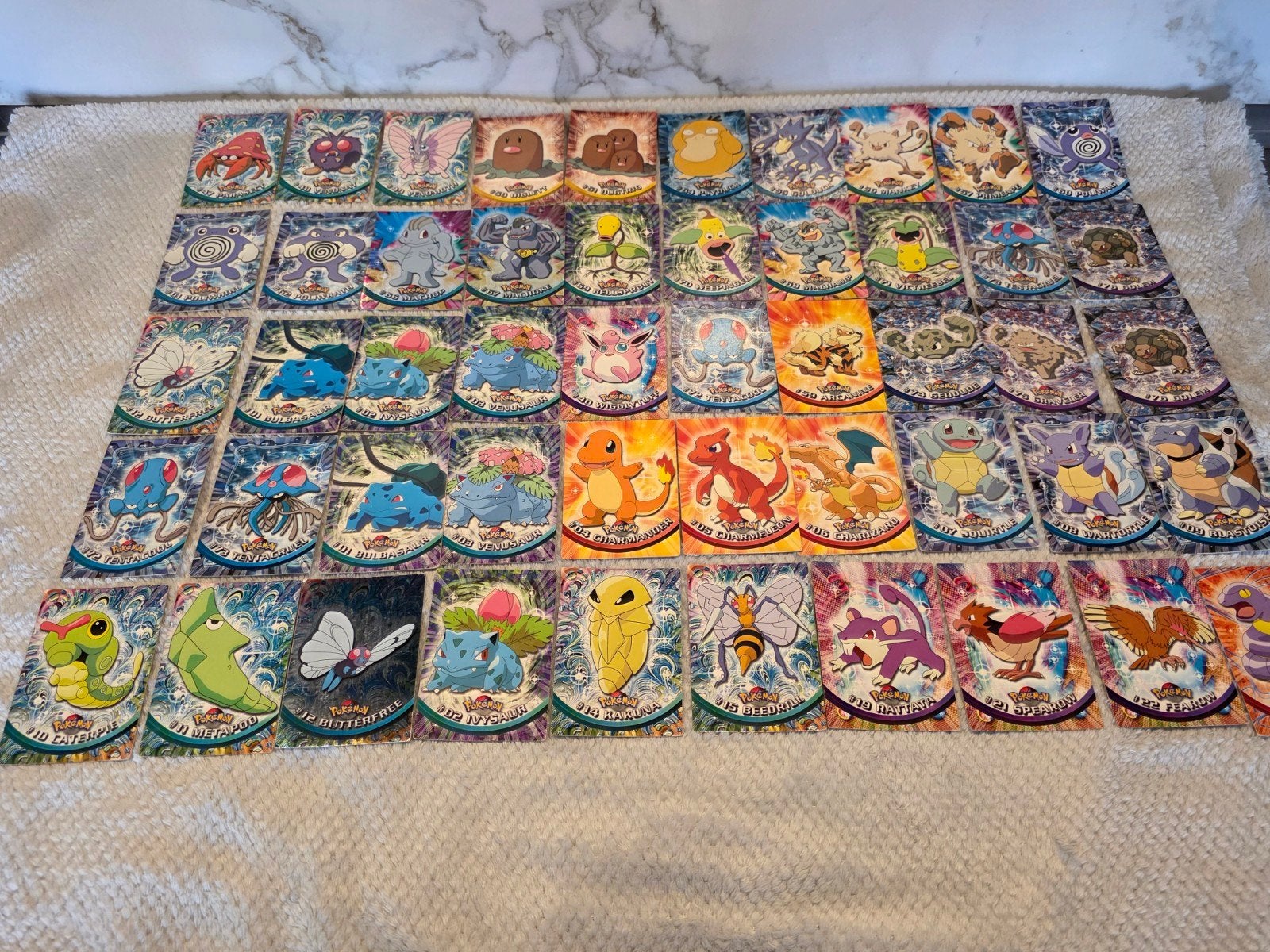70x Pokémon Action Flipz kaarten 1999 Charizard Blastoise, Ophalen of Verzenden