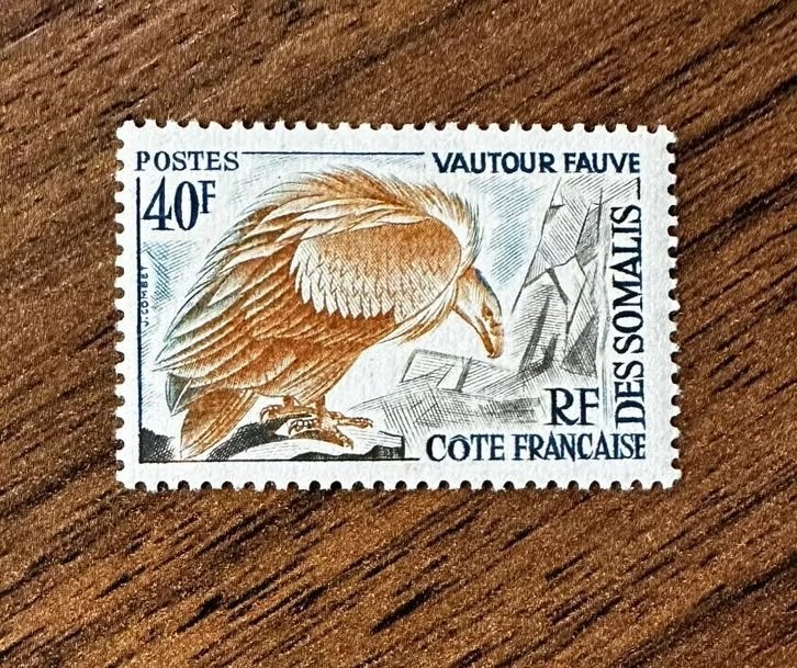 Frans Somalie 1963 - Roofvogel , ongebruikt vogels, Ophalen of Verzenden