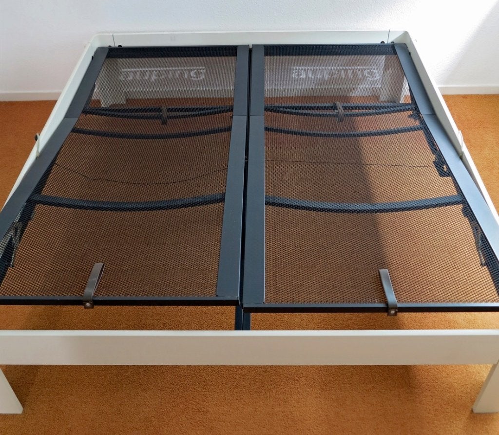 AUPING - bedbodem spiraal, Ophalen, 90 cm, Eenpersoons, Zo goed als nieuw