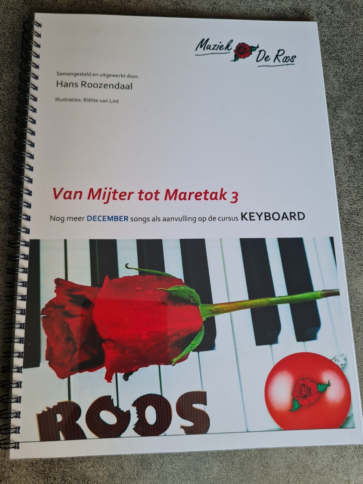 Muziekboek: Van Mijter tot Maretak 3 - Keyboard Kerstliedjes, Muziek en Instrumenten, Verzenden, Zo goed als nieuw, Thema, Keyboard