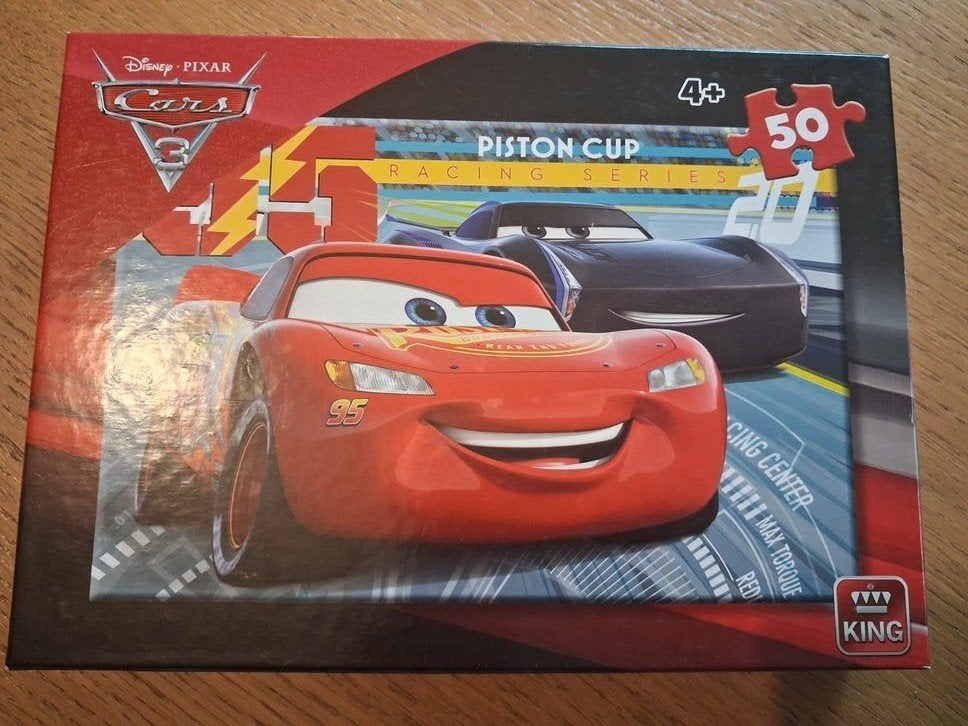 Cars puzzel, Ophalen of Verzenden, Meer dan 50 stukjes, Zo goed als nieuw, 4 tot 6 jaar