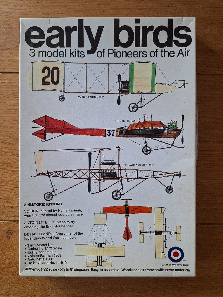 1:72 1/72 Entex Early Birds, 1:72 tot 1:144, Zo goed als nieuw, Vliegtuig, Ophalen