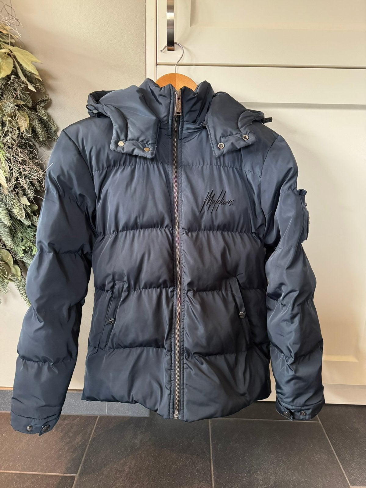 Malelions Junior winterjas blauw maat 164, Ophalen of Verzenden, Gebruikt, Jongen, Jas