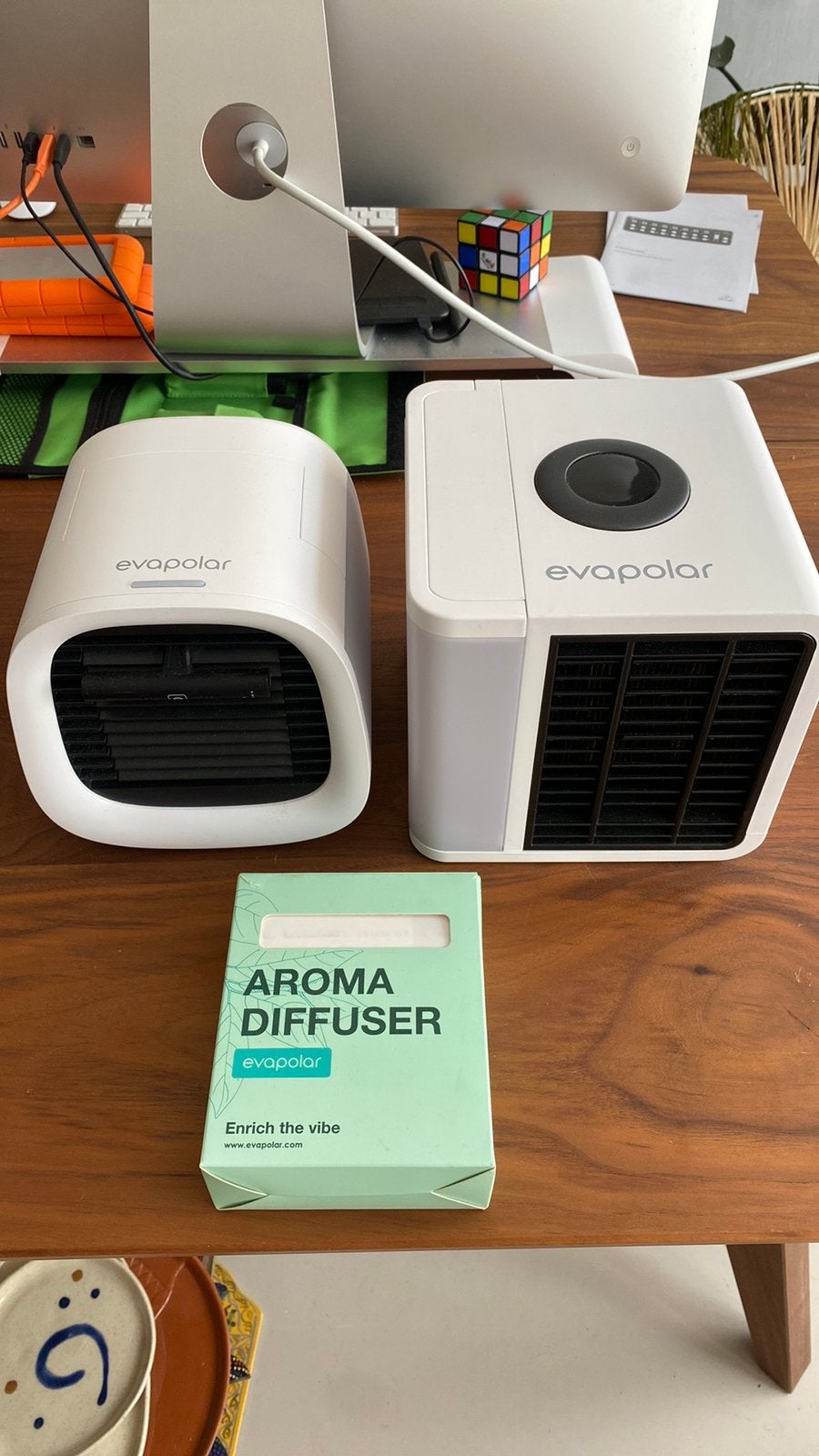 Eva Polar portable airco chill light ventilator lucht waaier, Ophalen, Zo goed als nieuw