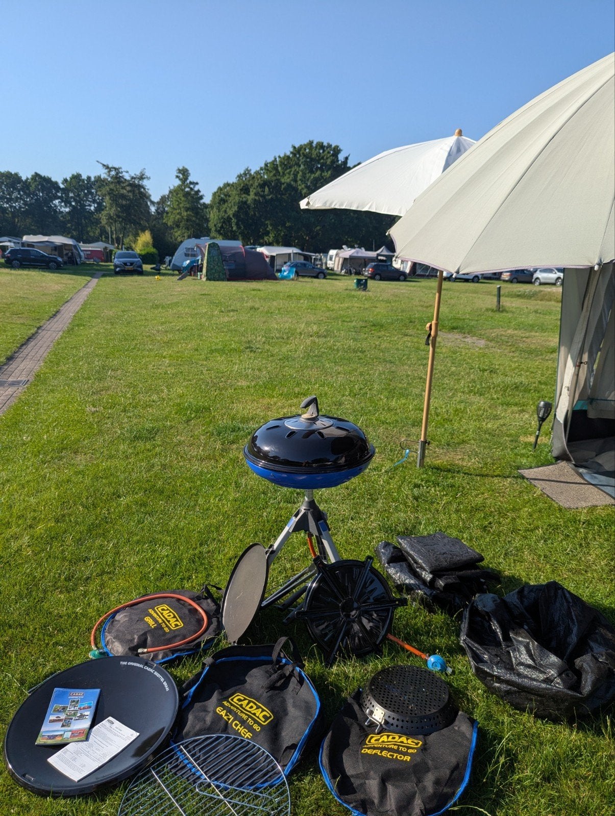 CADAC Skottelbraai - Compleet (excl. gasfles/paella pan), Ophalen, Gebruikt, Cadac skottelbraai