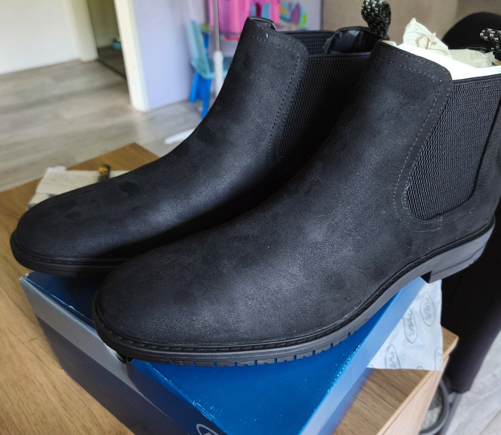 Heren schoenen instappers, Am shoe conpany, Zwart, Nieuw, Loafers