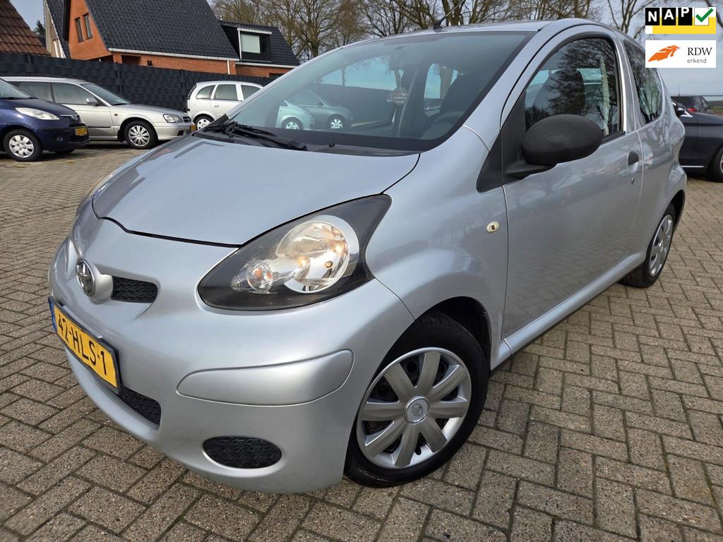 Toyota Aygo 1.0-12V Access 2009. Nw APK. Origineel NL auto., Voorwielaandrijving, Stof, Gebruikt, Zwart