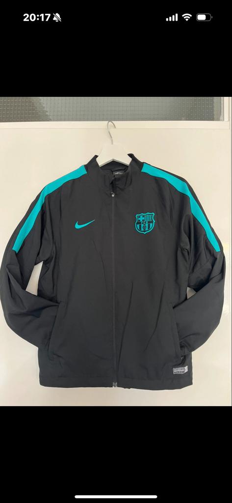 Nike FC Barcelona Trainingspak - Zwart/Turquoise, Maat 48/50 (M), Zwart, Ophalen of Verzenden, Zo goed als nieuw
