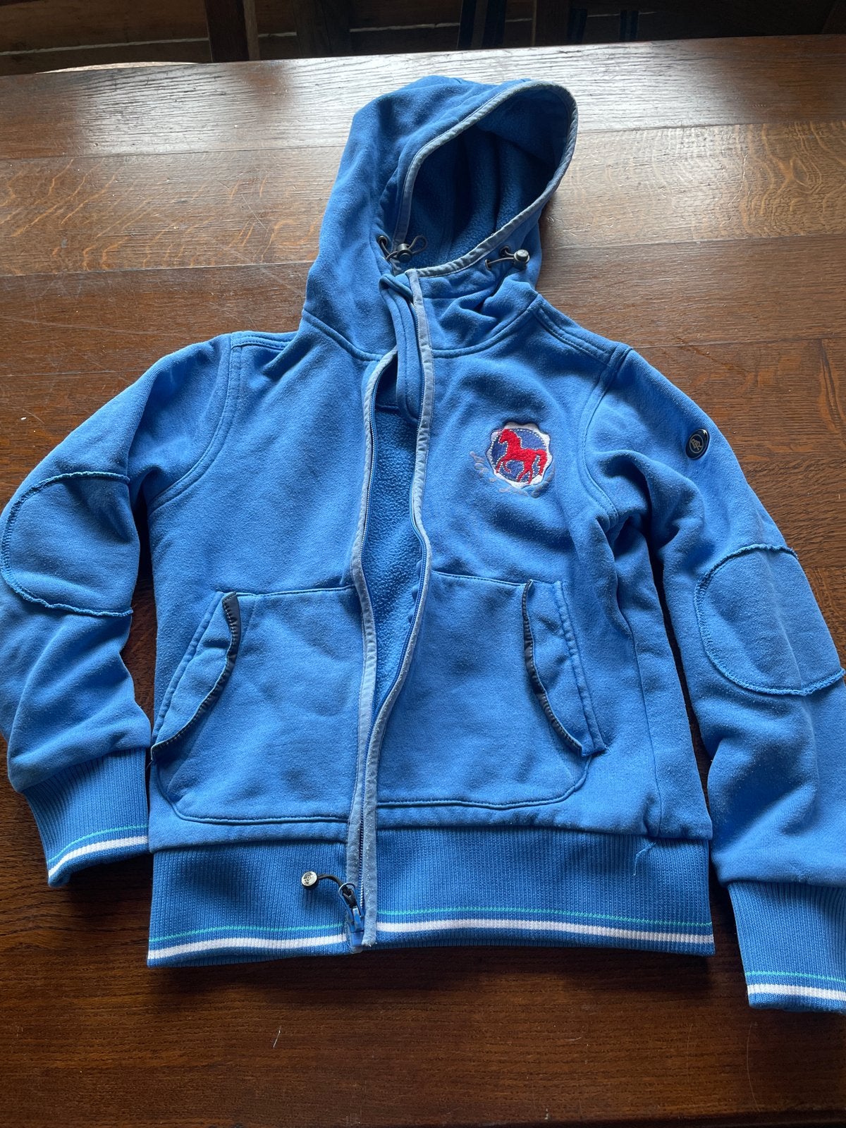 Mooi blauw BR vest maat 140, Ophalen, Blauw, Gebruikt, Kinderen