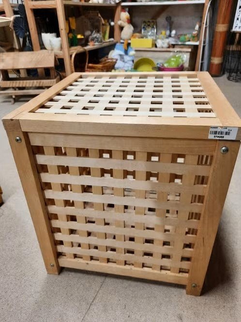 Ikea bewaarbox cq tafel, Ophalen, Minder dan 50 cm, Vierkant, Minder dan 50 cm