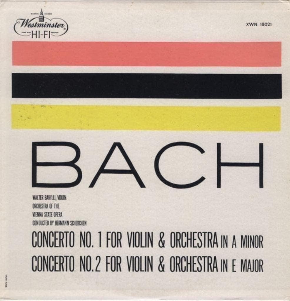 Walter Barylli Hermann Scherchen JS Bach Concerto No1 No2, Kamermuziek, Ophalen of Verzenden, Zo goed als nieuw, 12 inch