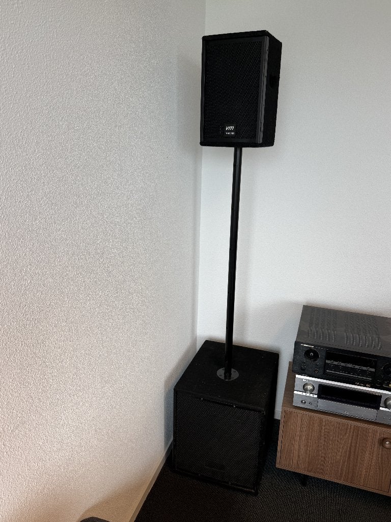 Actieve subwoofer met versterker voor passieve tops, Gebruikt, Speakerset, Ophalen, 150 watt of meer