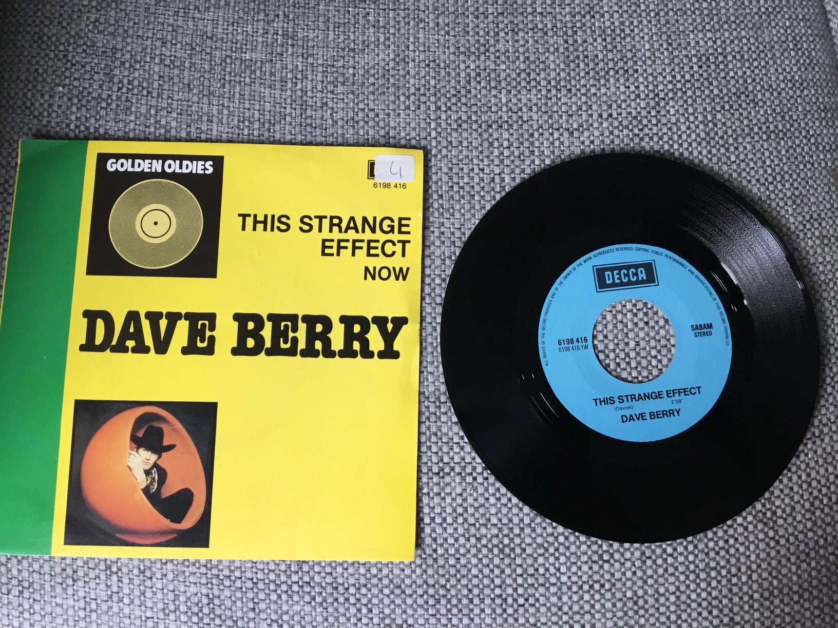 Dave Berry, Cd's en Dvd's, Vinyl Singles, Ophalen of Verzenden, Zo goed als nieuw, Pop