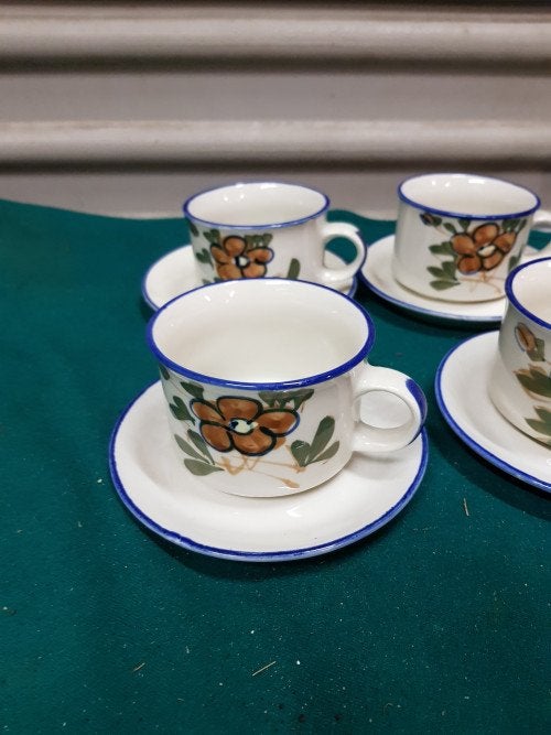 chikieng stoneware, kop en schotels, Ophalen of Verzenden, 'T Olde Gre-j, Info@toldegrej.nl, Endepoelstraat 20f Didam