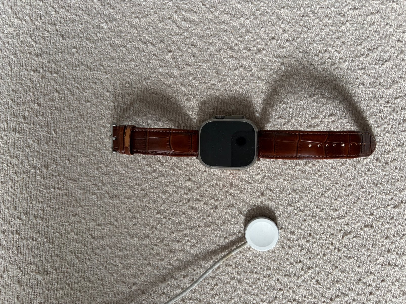 Apple Watch Ultra 49mm titanium (1e generatie), Sieraden, Tassen en Uiterlijk, IOS, Ophalen of Verzenden, Zo goed als nieuw, Waterdicht