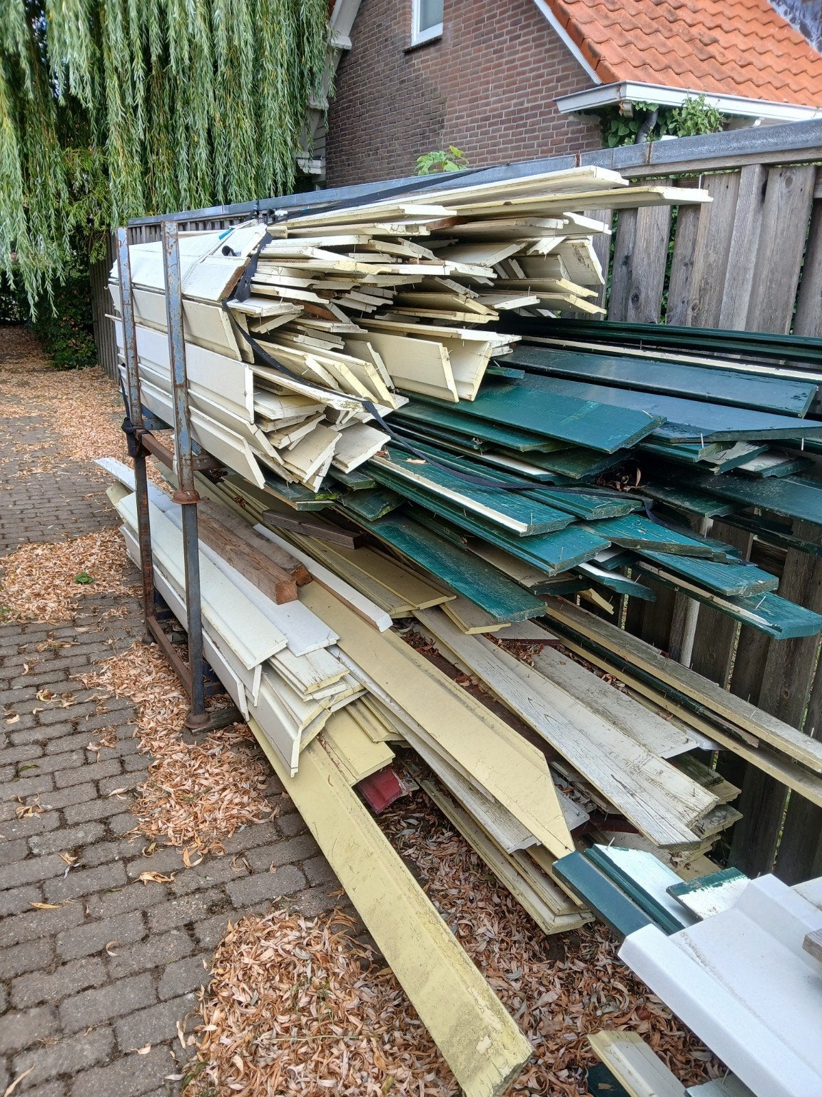 gebruikte rabatdelen geimpregneerd, Ophalen of Verzenden