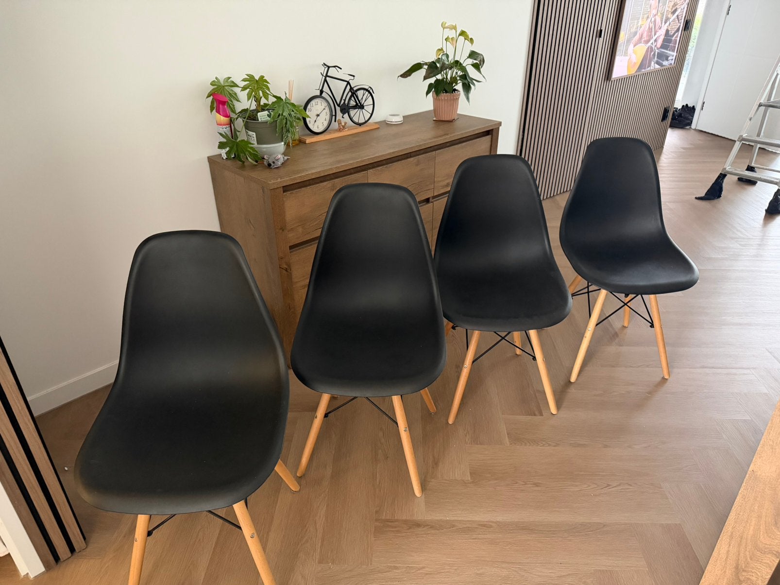 Eetkamer stoelen, Huis en Inrichting, Ophalen, Zo goed als nieuw, Vier
