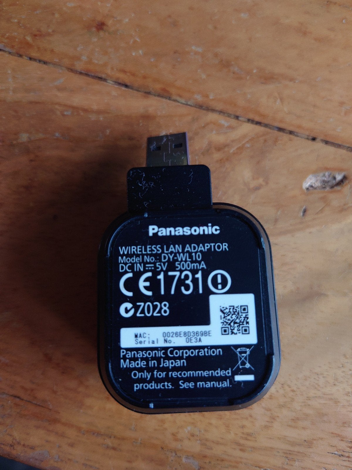 Panasonic DY-WL10 Draadloze LAN Adapter, Ophalen of Verzenden, Zo goed als nieuw, Interlink-kabel