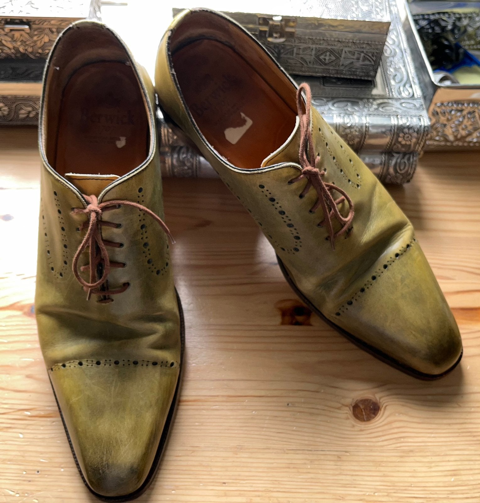 Berwick schoenen maat 9.5/44(v), Kleding | Heren, Schoenen, Overige kleuren, Ophalen of Verzenden, Zo goed als nieuw, Veterschoenen