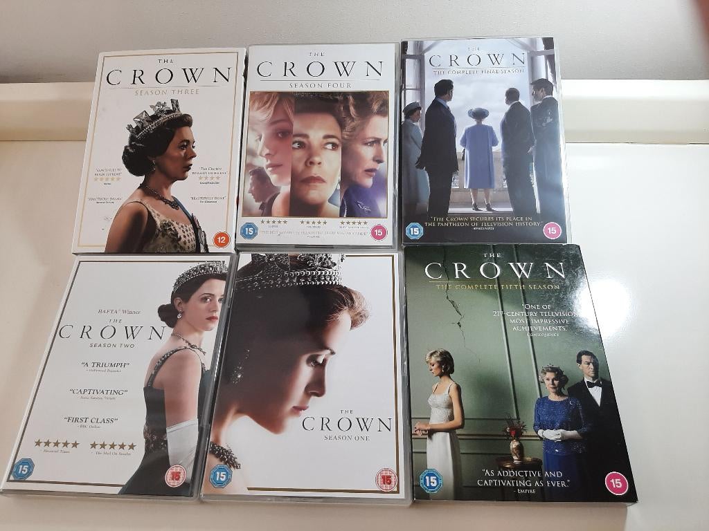 THE CROWN COMPLEET SEASON 1 TOT 6 PLUS EXTRA ENGLAND, Cd's en Dvd's, Blu-ray, Ophalen of Verzenden, Zo goed als nieuw, Documentaire en Educatief