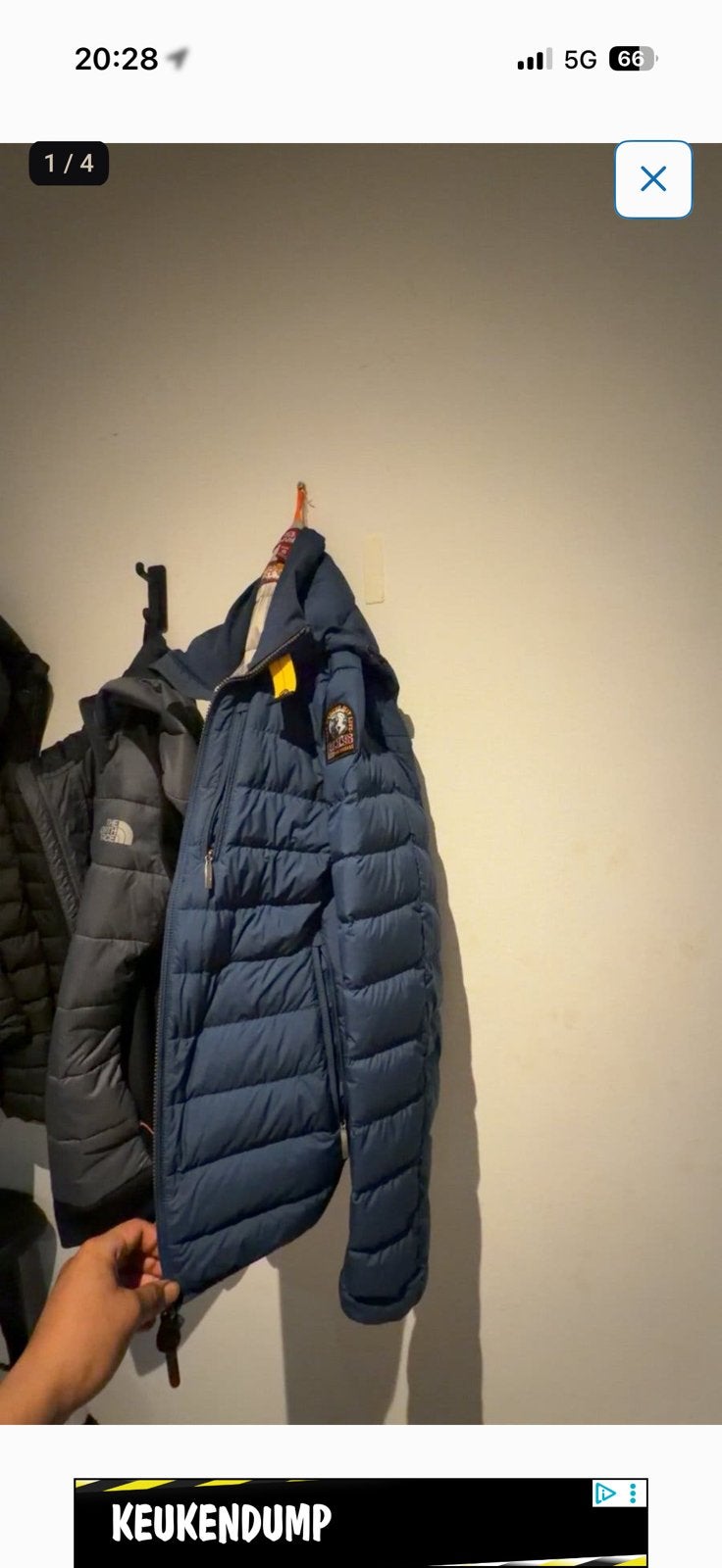Parajumper, Kleding | Heren, Jassen | Winter, Ophalen, Zo goed als nieuw, Maat 46 (S) of kleiner, Grijs