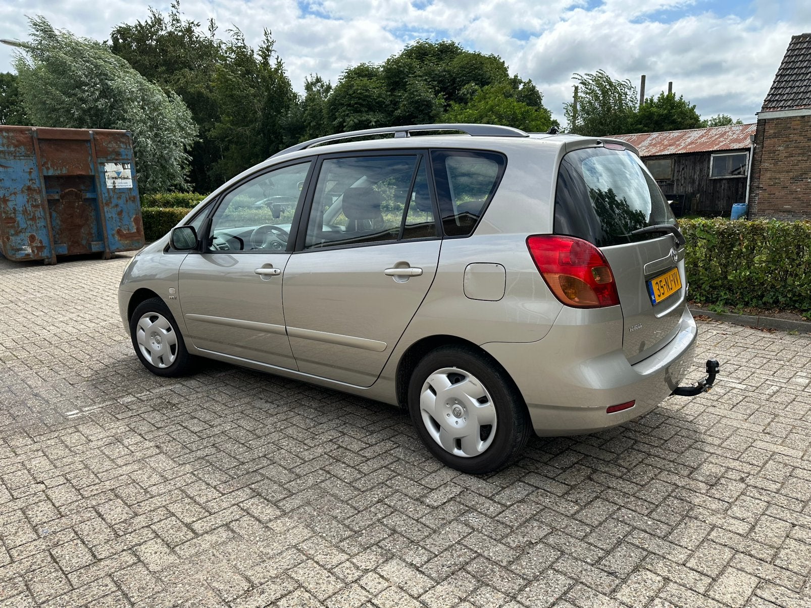 Toyota Corolla Verso 1.8 Vvt-i AUT 2003 Grijs, Auto's, 4 cilinders, Origineel Nederlands, 1200 kg, Particulier