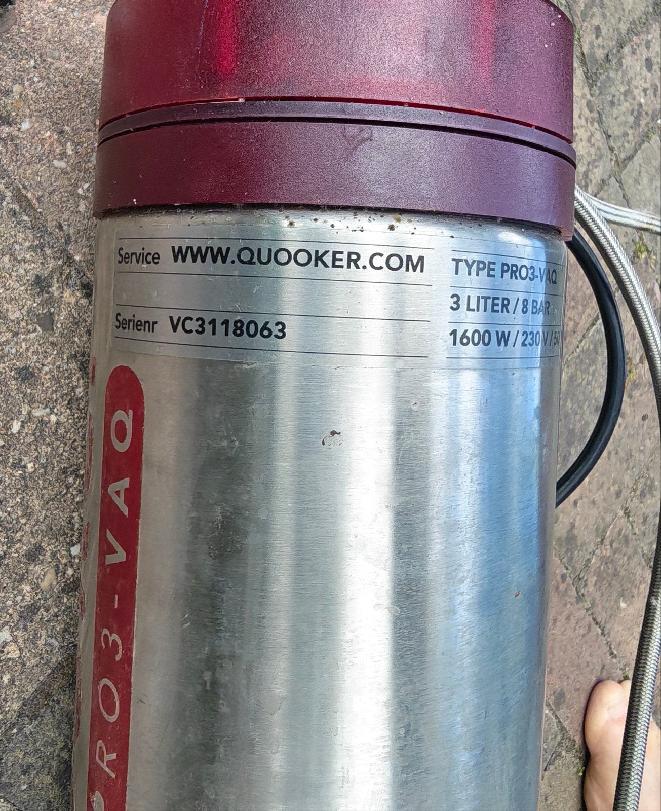 Quooker PRO3-VAQ 3 liter/8 bar kokendwaterkraan, Ophalen of Verzenden, Gebruikt