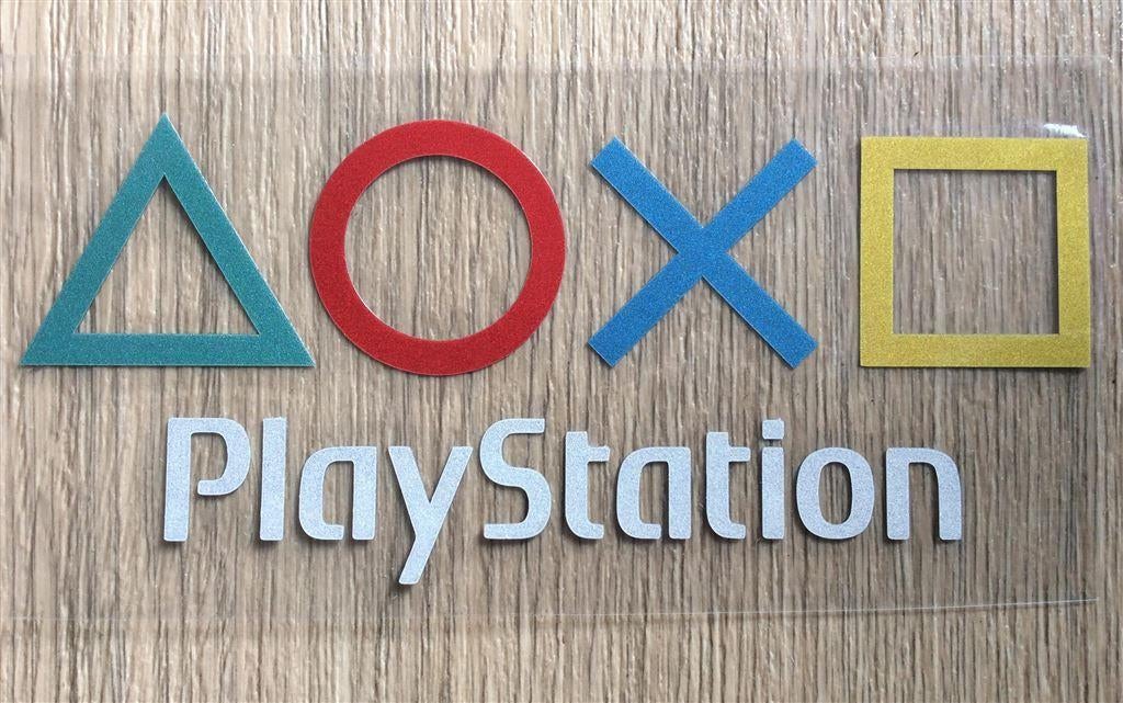 PLAYSTATION PSX retro Arcade Kast Bartop Vinyl Decal Sticker, Ophalen of Verzenden, Nieuw, Bedrijf of Vereniging