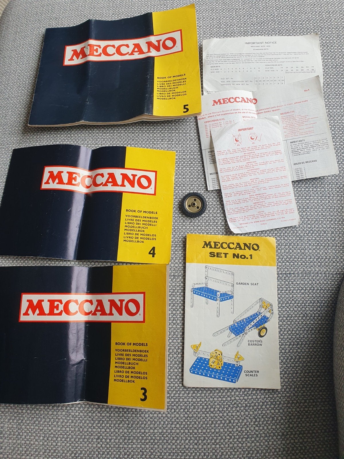 Meccano voorbeeldenboek 3 4 en 5, Ophalen of Verzenden, Zo goed als nieuw, Groter dan 1:32