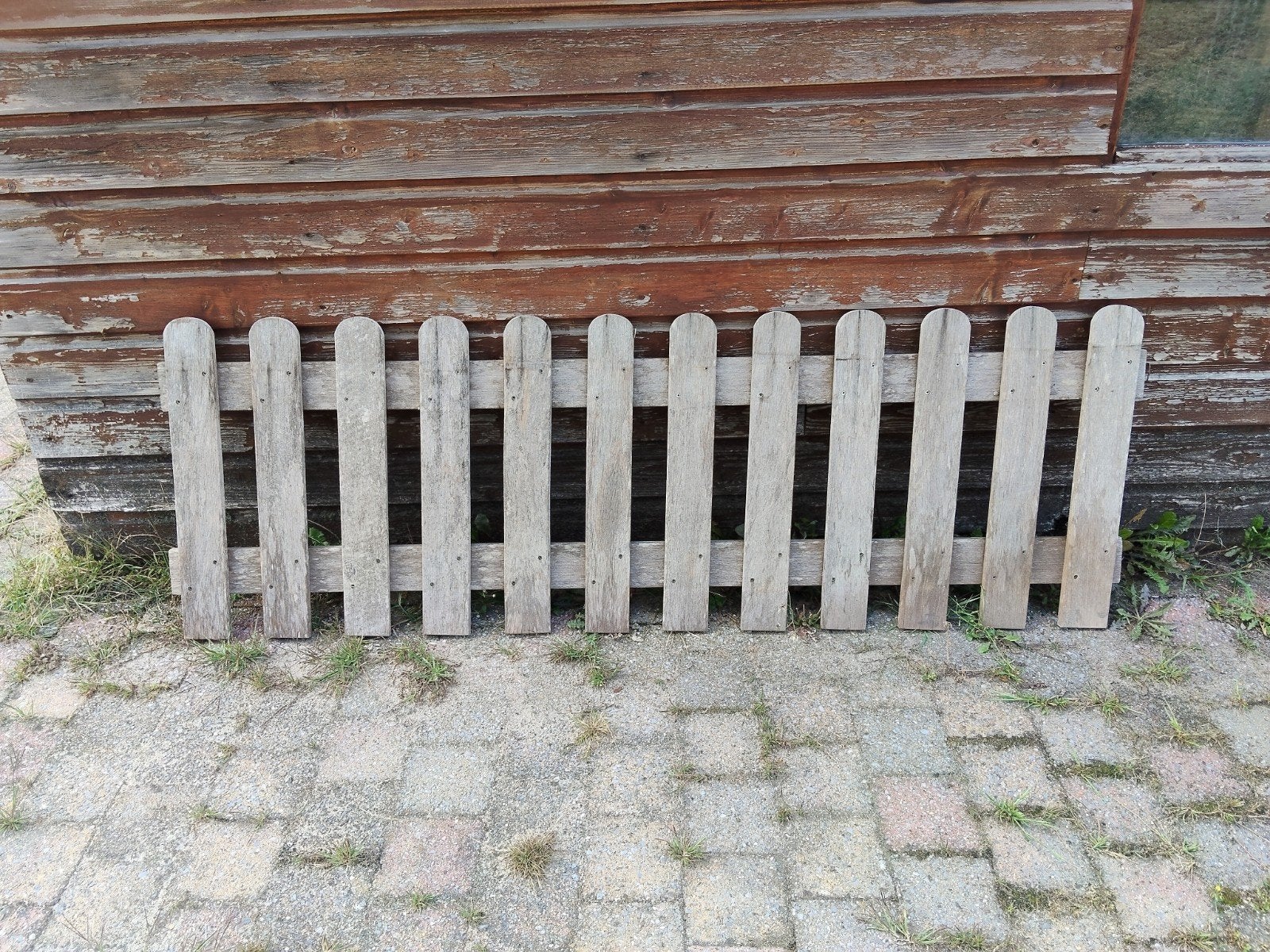 Houten tuinhekjes met palen hard hout ook de tuinhekken, Met poort, Gebruikt, Ophalen of Verzenden, Tuinhek