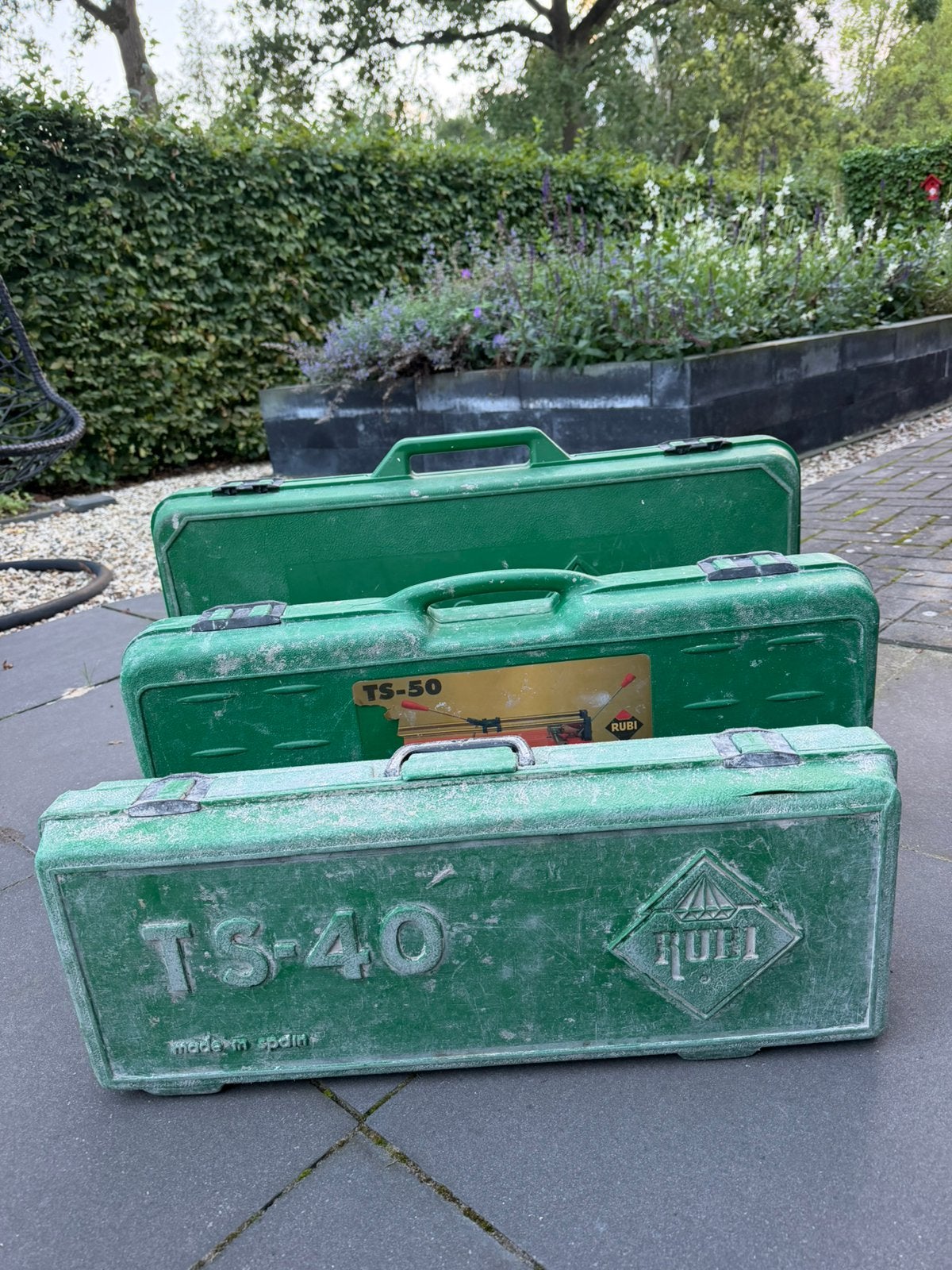 RUBI TS-40 / TS-50 / TS-60 tegelsnijder – 3 stuks, Ophalen, Gebruikt