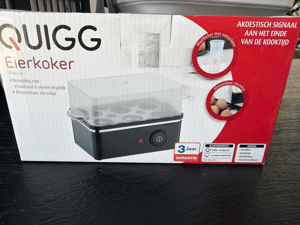 Nieuw! QUIGG Eierkoker - Kook tot 6 eieren tegelijk!, Ophalen of Verzenden, Nieuw