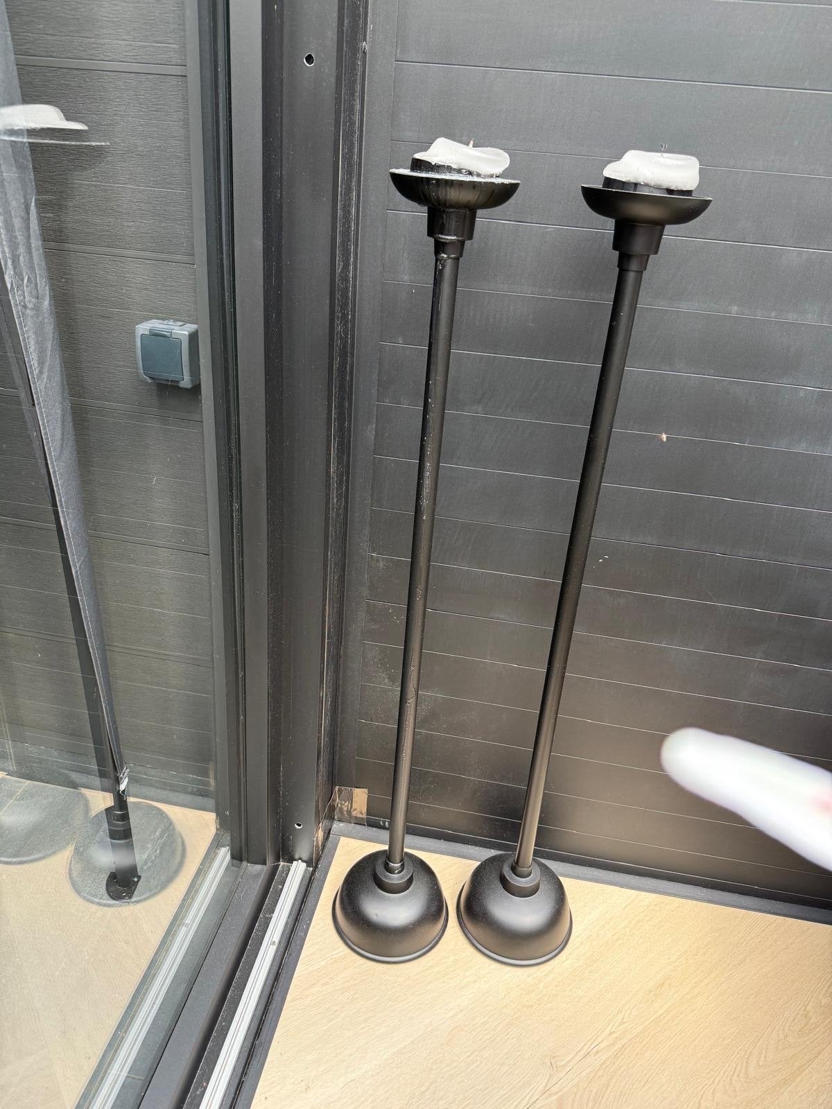Riviera Maison kandelaar 1 meter hoog, Ophalen, Zwart, Rivièra Maison, Zo goed als nieuw