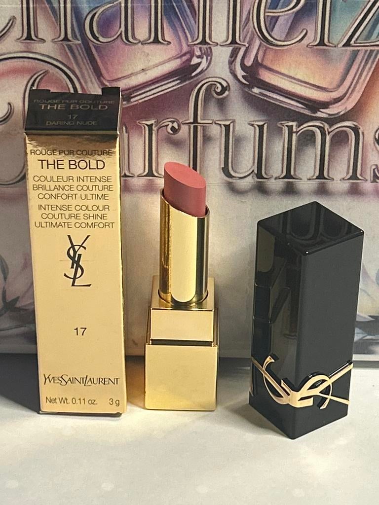 YSL - the bold rouge pur couture lipstick  ~ 17 daring nude, Lippen, Beige, Nieuw, Ophalen of Verzenden